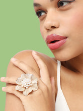 SOHI - Gold Plated Party Designer Stone Ring